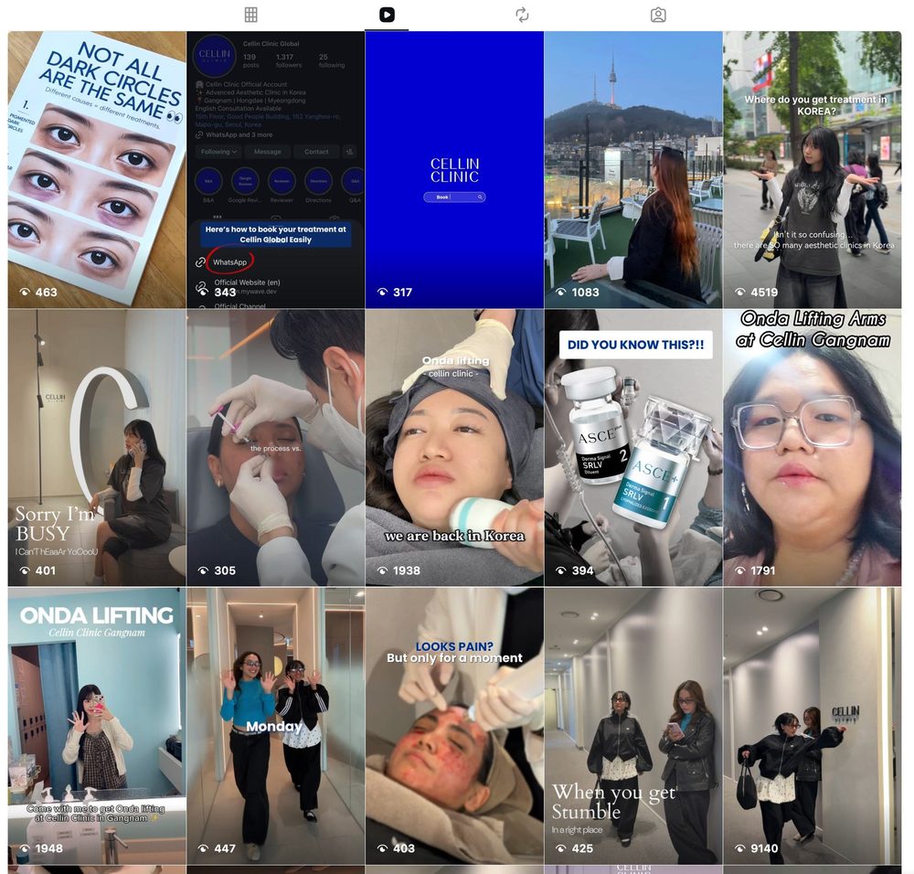 Cellin Clinic Instagram